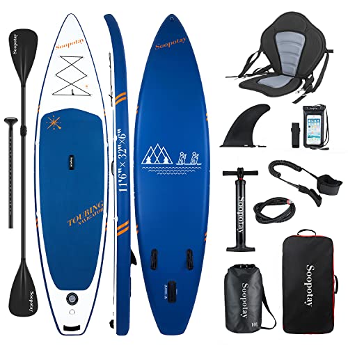 Soopotay SUP Inflatable Paddle Boards for Adults, 11'6'' x 32'' x 6