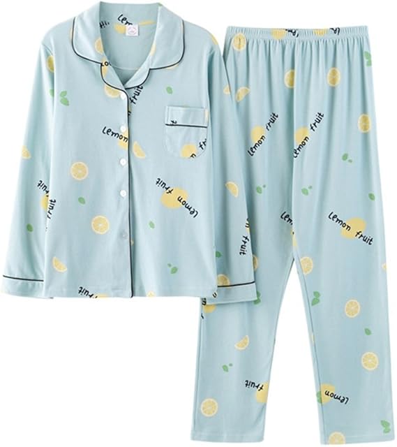 Amazon レディース ルームウェア パジャマ おしゃれ 綿 ナイトウェア 上下セット 前開き 部屋着 寝巻き 長袖 可愛い 姫系 春夏 パーティー プレゼント お泊り 入院着 着替え 韓国風 大きいサイズ M L Xl Xxl Xxxl パジャマ ルームウェアセット 通販