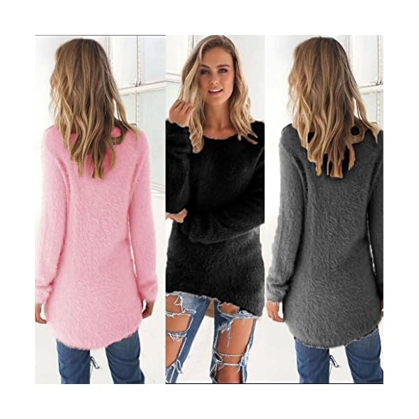 NEARTIME Women Sweater, 2017 Womens Casual Tops Solid Long Sleeve Blouse Jumper Sweaters