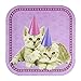 Kitten Deluxe Party Supplies Pack (122 Pieces for 16 Guests) - Cat Party Supplies, Kitty Birthday Party, Cat Party Plates and Napkins, Cat Themed Party, Kitten Party Decorations, Blue Orchards