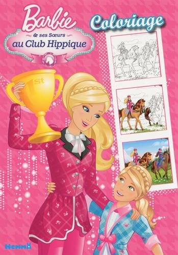 F80111/1 - Barbie & ses Soeurs au Club Hippique - Coloriage