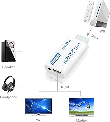 TIZOPO Wii to HDMI Converter, Wii HDMI Adapter