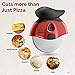 Pizza Cutter Wheel with Grip - Super Sharp Stainless Steel Blade Pizza Slicer & Cutter, Easy To Clean Kitchen Gadget, Protective Blade Guard.