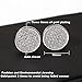 Hypoallergenic Black Stud Earrings for Men Guys Surgical Stainless Steel Post for Sensitive Ears Diamond Nickel Free Jewelry Big Round 8mm,10mm