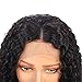 Starr Hair Brazilian Virgin Shorts Deep Kinky Curly Bob Lace Front Wig Glueless Natural Color Middle Part Pre Plucked Natural Hairline with Baby Hair for Black Women (12 Inch)