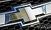 VViViD Auto Emblem Vinyl Wrap, Silver Chrome Finish, Compatible with Chevy Bowtie Logo 11.8 Inches x 4 Inches Sheets (x2)