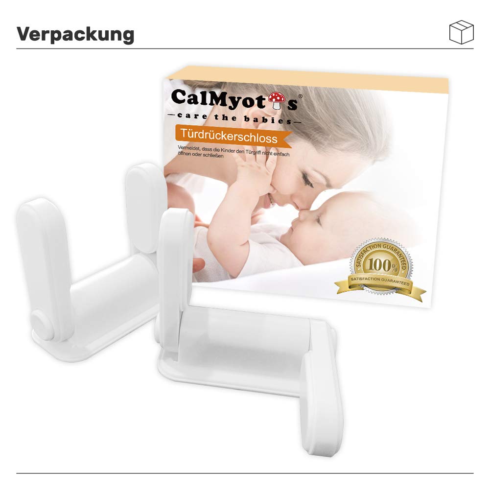 Türdrückerschloss Fenstersicherung kinder sicherheitsschloss Kindersicherung 2er Pack Türgriffschloss für Baby