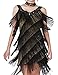 kayamiya Women's Flapper Dress 1920s Gatsby Tassel Sway Dance Cocktail Dress