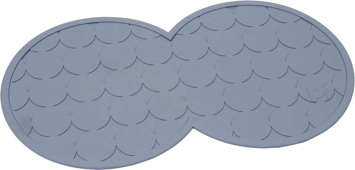 Petface Rubber Placemat for Pet Feeding Mat for Cats and Dogs,Grey