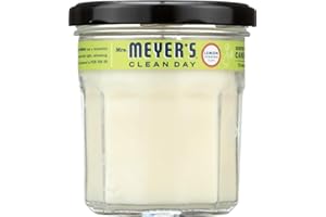 MRS. MEYER'S CLEAN DAY Scented Soy Candle, Large Glass, Lemon Verbena, 7.2 oz, 2 ct