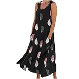 Women's Summer Cotton Linen Long Dress Sleeveless
