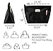 Multi-pocket Purse Tote Bag in Bag Divider Handbag Organizer Insert with Zipper by VEBE