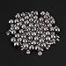 Mix Size Pearl Rivet, 6mm 8mm 10mm 12mm White Pearl Beads Studs for Crafts Bags Decoration Black