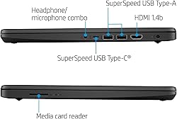 HP Newest 14" HD Ultra Light Thin Laptop, Quad-Core