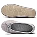 HomeTop Women's Elegant Cotton Knitted Memory Foam Indoor Ballerina House Slippers/Shoes
