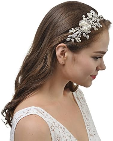 ウェディング カチューシャ クリスタル 結婚 式 髪 飾り シルバーメッキ ハンドメイド ビンテージ ビーチ Tarunniketanpublicschool Com