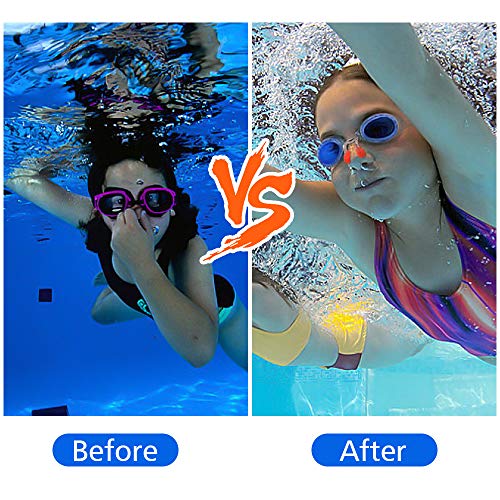 SHIYIXING Silicone Swimming Nose Clip, Surfing Nose Plug Adults and Kids (Age 7+) Using, Waterproof Nose Protector,Swim Nose Clip for Swimming and Training,10PCS