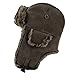 LETHMIK Winter Faux Fur Hunting Hat Unisex Trapper Russian Aviator Trooper Hat Cracking Brown Regular size 7 1/4 - 7 5/8 22 3/4 - 24 IN