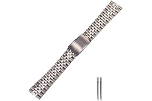 TOMIYOY flat end 18mm 19mm 20mm jubilee with folding buckle stainless steel watch strap fit for rlx skx watch