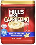 Hills Bros, Sugar-Free, French Vanilla Cappuccino Drink Mix, 12oz Canister (Pack of 3)