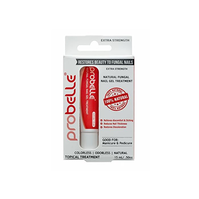 Probelle Natural Nail Gel, Restores Appearance of Discolored or Damaged Fingernails and Toenails 15 mL/ 0.50 oz (3 Pack)