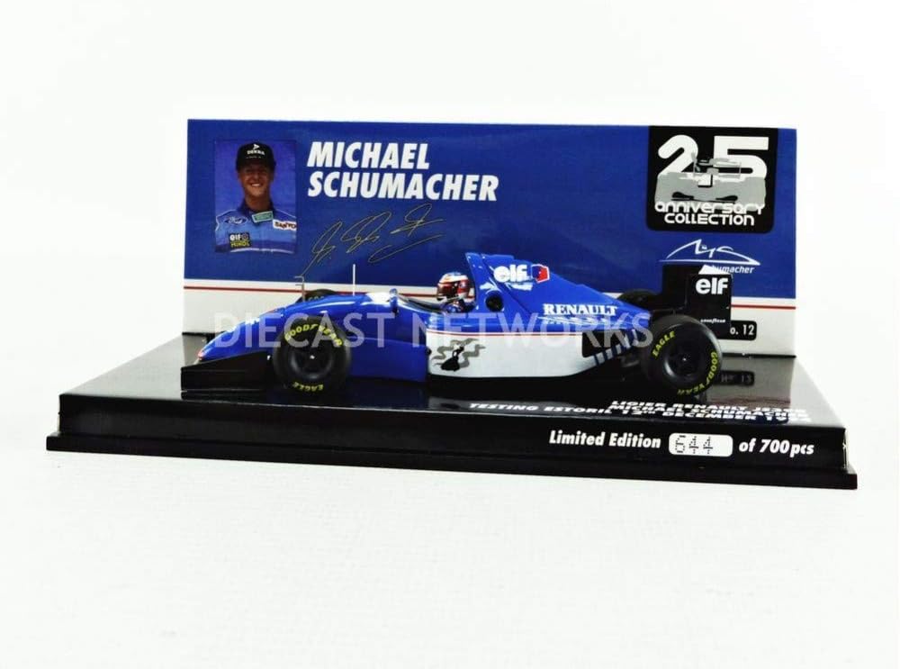 Minichamps 517944399 1:43 Ligier Renault Js39B-Michael Schumacher Test Estoril 1994, Mutli - Image 4