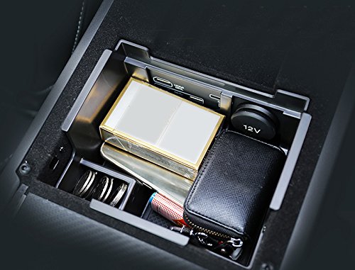 1PCS Plastic Interior Front Center Console Armrest Organizer Tray Storage Box For Jaguar F-Pace X761 XF X260 2016-2018 XE X760 2015-2017