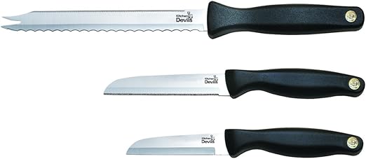 Amazon Com Kitchen Devil Starter Knife Set Kitchen Dining