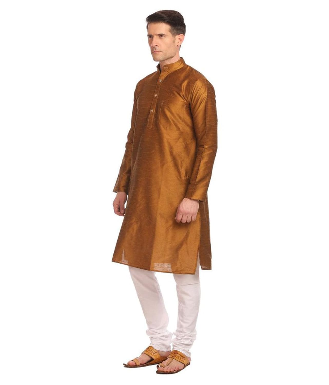 larwa men's designer kurta and churidar set