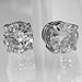 IDS Home Bling Men 8mm White Gold Plated CZ Earrings