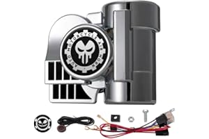 AOLIHAN Car Horn Upgrade - 150DB Air Horn Kit for Motorcycle, Truck, Boat, & Pickup - 12V Train Horn with button, Compatible with motorbike