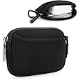 JINSI Small Electronics Travel Organizer Pouch Double Layer Cable Organizer Bag for Chargers, AirPods, Earphones, Portable Te