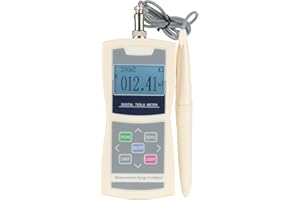 HOJILA Tesla Meter Gaussmeter Surface Magnetic Field Tester Measuring Range 0-2400mT (24000Gs)