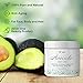 Avocado Oil Cream Lotion – All Natural Essential Oils Cleanser For Skin, Hair and Body - Hydrating and Softening Acne, Blackhead and Eczema Treatment – by Venu