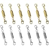 I-MART 10 Pcs Gold Color and Silver Color Tone Magnetic Lobster Clasp for Jewelry Necklace Bracelet