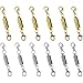 I-MART 12 Pcs Gold Color and Silver Color Tone Magnetic Lobster Clasp for Jewelry Necklace Bracelet