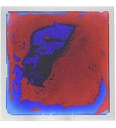 Art3d 1-Pack Liquid Dance Floor Colorful Home Decor Tile, 12" x 12" Blue-Red