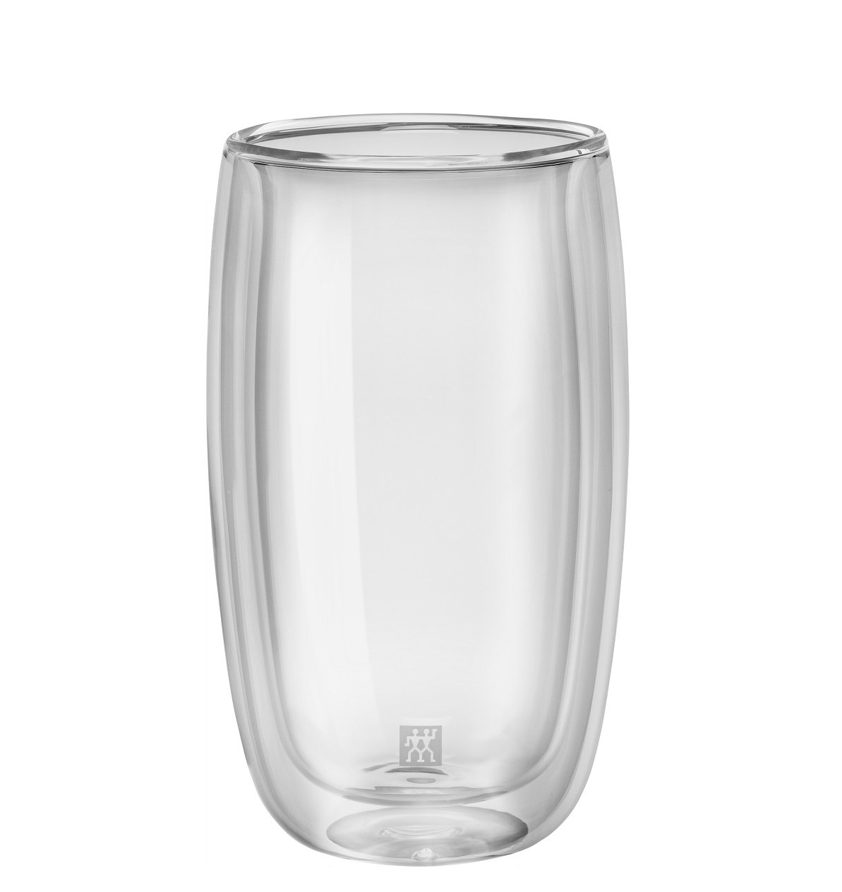 Photo 1 of *1 CRACKED* ZWILLING Sorrent 39500-078 Sorrento Double Wall Glass Latte, 11.8 fl oz (350 ml), Set of 2 Pieces, Tumbler, Insulated, Cold Insulated, Iced Tea Cup, Double Layer, Microwave Safe