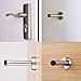 BASEIN Wall Door Stops 6 Pack Rubber Door Bumpers Wall Amount Door Stop Brushed Finish Door Stopper Wall Protector with Hardware Screws 3.74inch