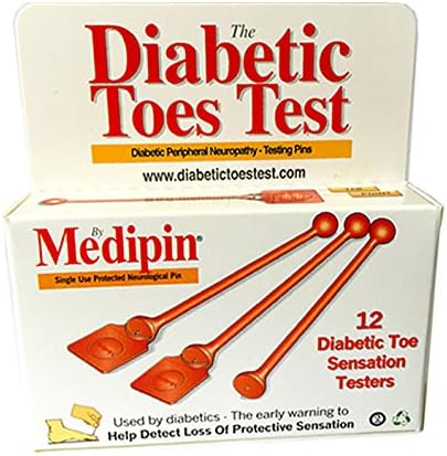 Medipin - The Diabetic Toes Test - Box of 12 - Tester for Early Onset Small Fiber Foot Neuropathy