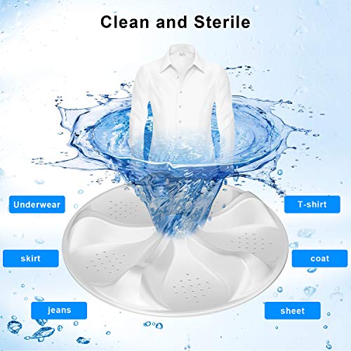 MOOSOO FullAutomatic Washing Machine 0.84 cu.ft/6.6 lbs Portable Compact 2 in 1 Laundry Washer