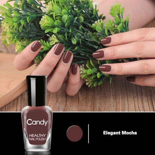 LBOYLOVE® 10 Pcs Easy Peel Off Nail Polish Set, Easy Peel Off & Quick Dry Nail Polish, Organic Water Based Non Toxic Nail Polish for Women and Teens (5ml)