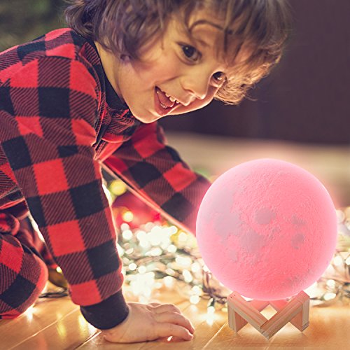 image for Extra Large!!! CPLA Moon Lamp 16 Colors LED Lunar Lamp Dimmable Bright