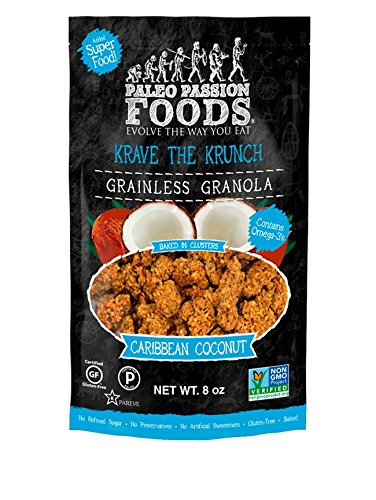 Krave The Krunch Grainless Granola - Caribbean Coconut (3-pack)