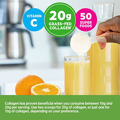 Orgain Hydrolyzed Collagen Powder + 50 Organic Superfoods, 20g Grass