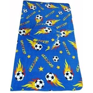 70 x 66 Royal Blue throw blanket w/ Sky Blue and | Etsy