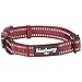 Blueberry Pet Essentials Safe & Comfy 3M Reflective Adjustable Dog Collar - Marsala Red, Medium, Neck 14.5