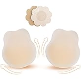 Aivnen Strapless Bra Sticky Backless Push Up Bra - Invisible Adhesive Bra for Women with Nipple Covers 2025 for Party 2