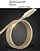 USB to Micro USB Cable Android Charger Cable Fast Charge,Short Micro USB Charging Cable 3FT Pack,USB Micro Cable Micro USB Charge Cable for Samsung Tablet/Galaxy,Kindle Charger Cord,LG,PS4-Silver Gold