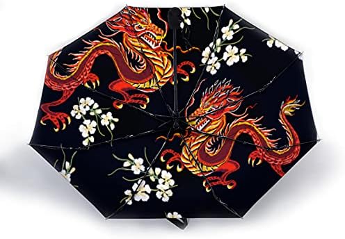 N A Kids Umbrella Chinese Traditional Golden Dragon Auto Open Close Small Compact Travel Sun Uv Rain Windproof Foldable Umbrellas Portable Lightweight Short Parasol for Child Girls Teenage N A Kids Umbrella Chinese Traditional Golden Dragon Auto Open Close Small Compact Travel Sun Uv Rain Windproof Foldable Umbrellas Portable Lightweight Short Parasol for Child Girls Teenage